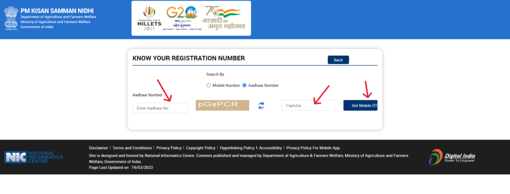 know your registration number